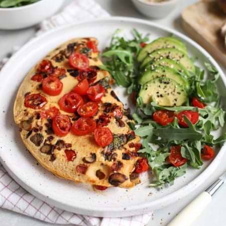 Omelette protéinée vegan