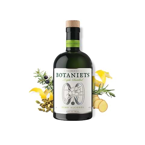 Spiritueux sans alcool triple distillation