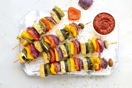 Brochettes pour barbecue veggie