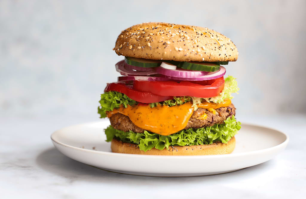 Burger vegan aux haricots rouges