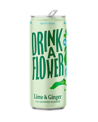 Sparkling Lime Ginger Jasmine Drink organic