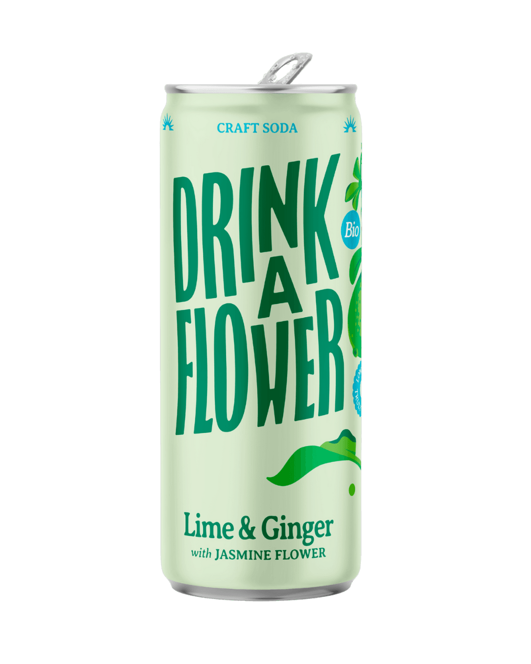 Sparkling Lime Ginger Jasmine Drink