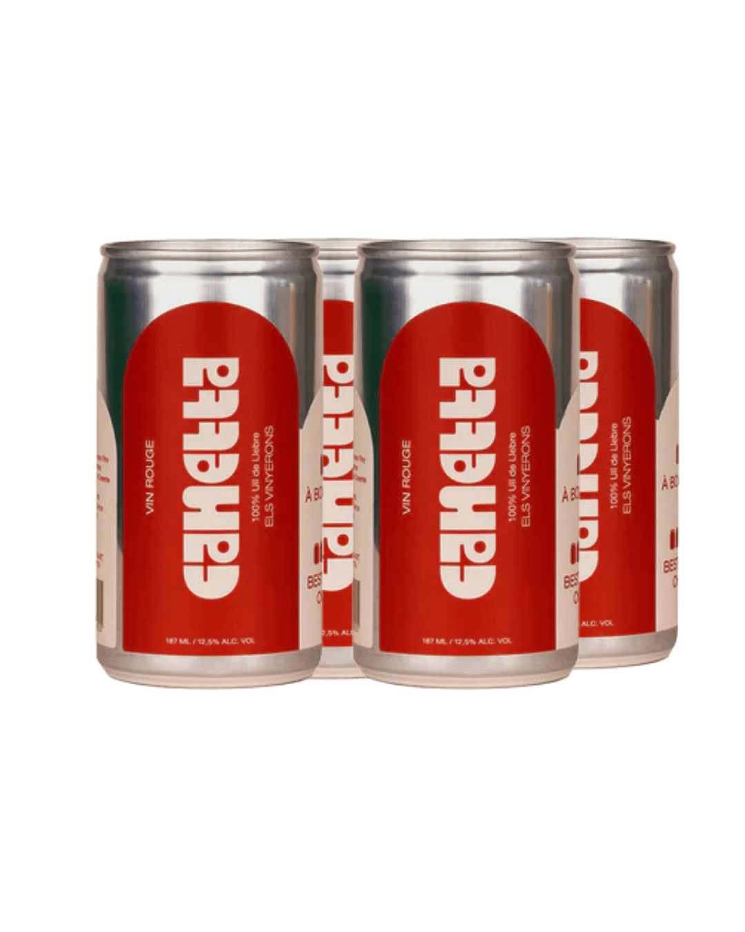 Canned natural red wine