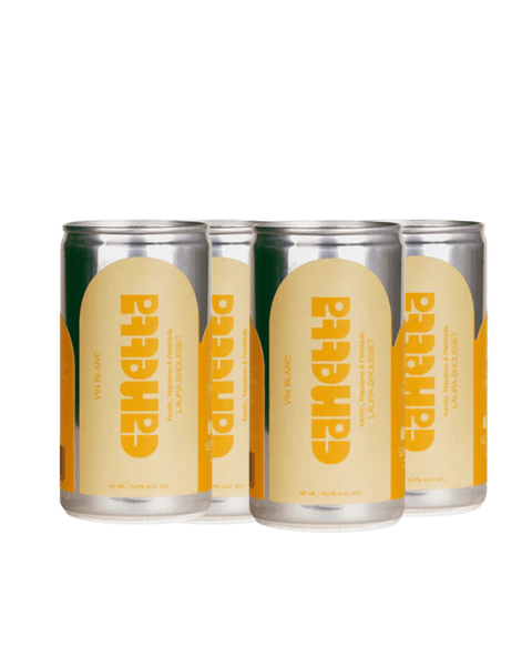 Canned natural white wine