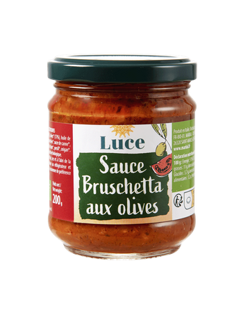 Sauce Tomate Bruschetta Olives BIO