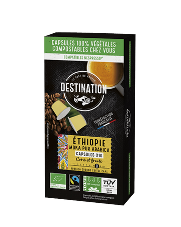 Café Moka Capsule Compostable éthiopie BIO