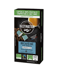 home-compostable capsules decaf coffee organic