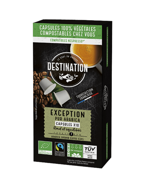 Café capsule compostable exception