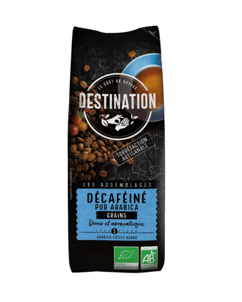 Café grains décaféiné pur arabica basse température