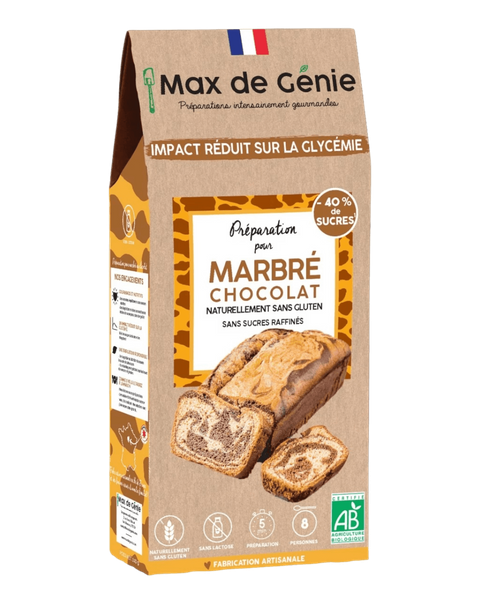 Préparation marbré au chocolat IG bas