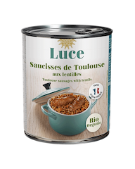 Saucisse Toulouse aux lentilles bio