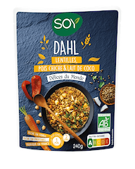 Dahl met Linzen, Kikkererwten & Kokosmelk bio