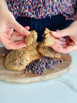 Cookies aux amandes et chocolat 