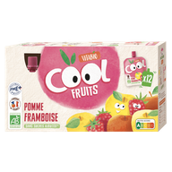 Pack Gourdes Pomme de France Framboise bio