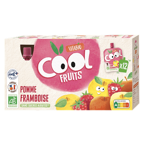 Pack Knijpzakjes Appel van Frankrijk Framboos
