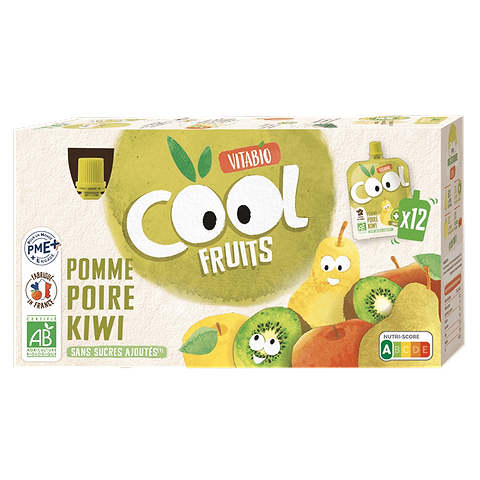 Pack Gourdes Pomme Poire Kiwi