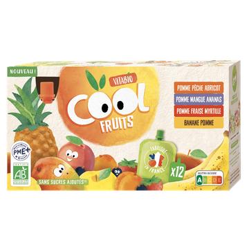 Gourde Multi-parfums 4 X 3 Recettes BIO