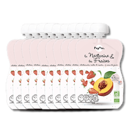 Nectarine Strawberry Pouch from 6 months organic