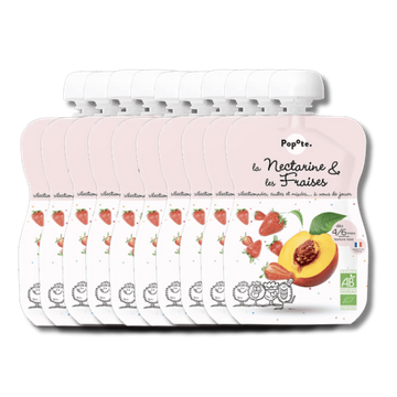 Nectarine Strawberry Pouch From 6 Months Organic