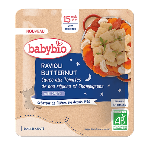 Ravioli Butternut Sauce Tomate dès 15 mois