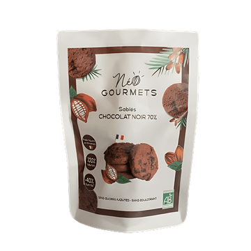 Pure Chocolade Koekjes 70% Lage Gi BIO