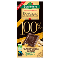 100% Cocoa Chocolate With Ginger Organic