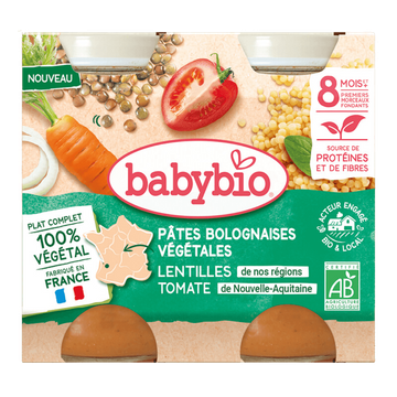 Vegetarische Bolognese Pasta Vanaf 8 Maanden BIO