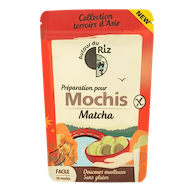Bereiding voor matcha mochis 