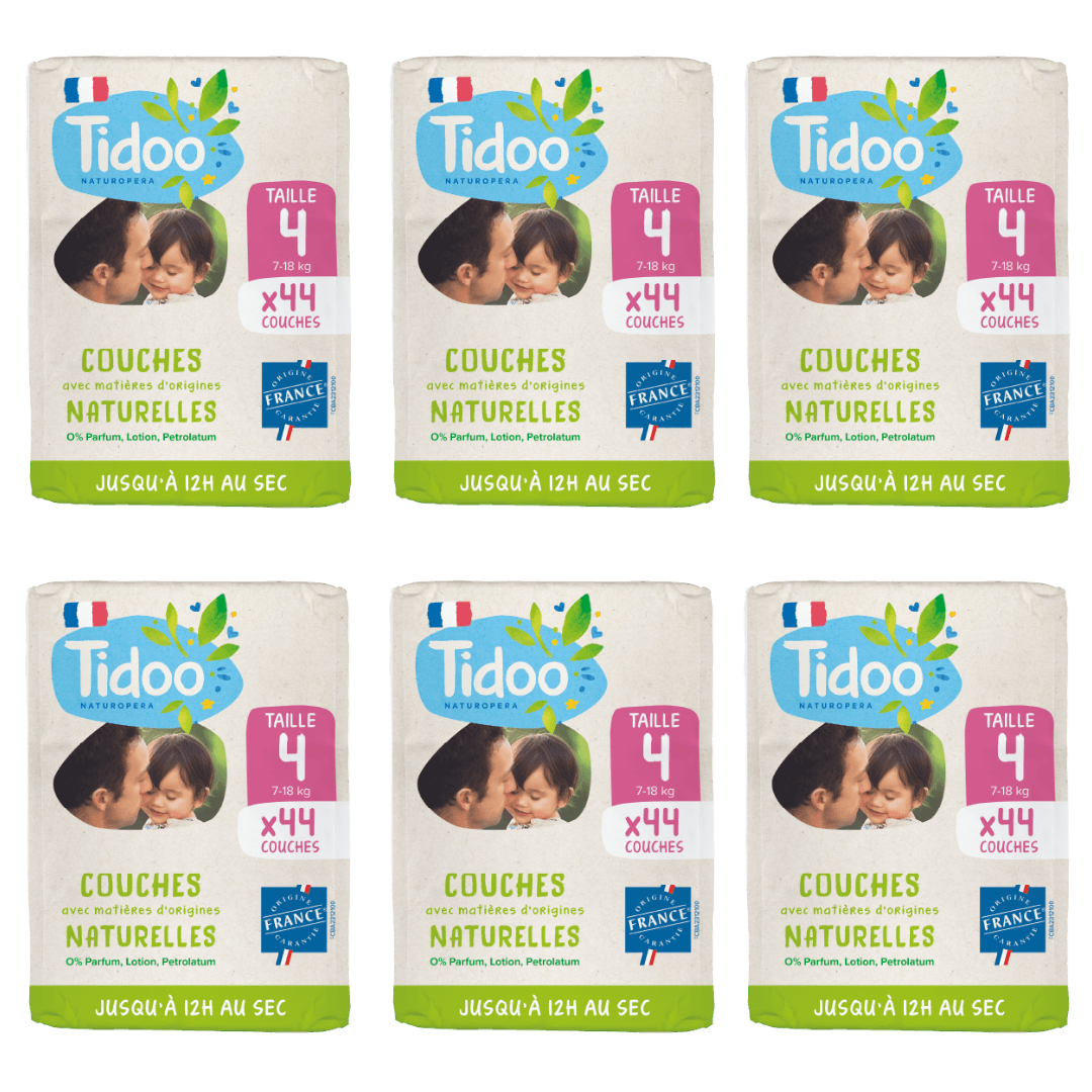 Pack 6 x Diapers Size 4 Economy Format