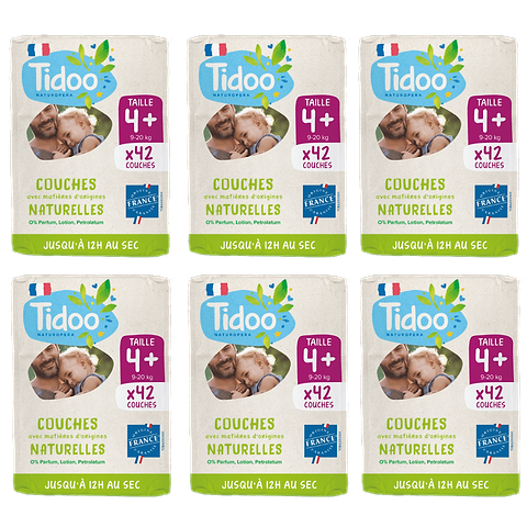 Pack 6 x Luiers Maat 4+ Economieformaat