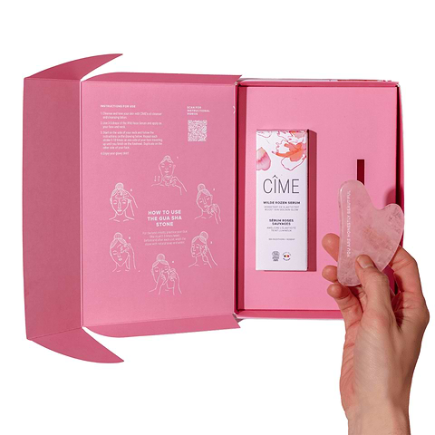 Face Massage Serum & Gua Sha Set