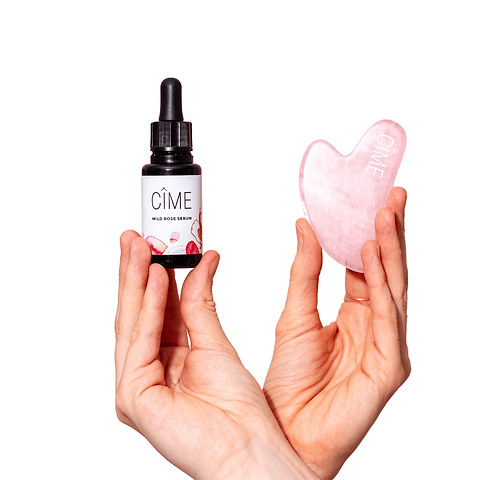 Face Massage Serum & Gua Sha Set