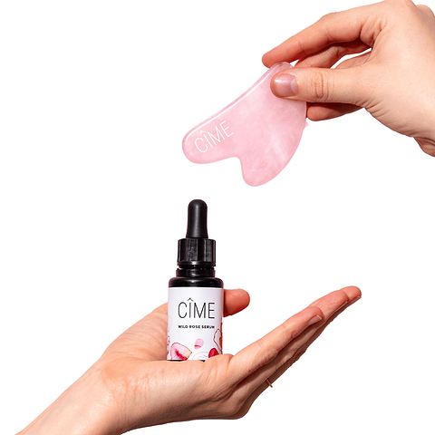 Face Massage Serum & Gua Sha Set