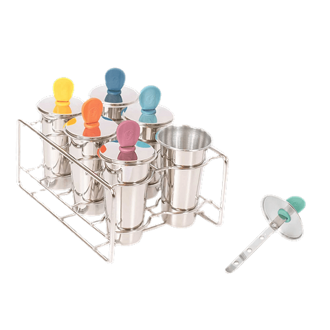 Set 6 Moules glaces et Bâtonnets inox