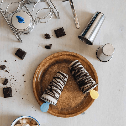Set 6 Moules glaces et Bâtonnets inox