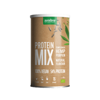 Poudre protéinée végétale mix de tournesol, chanvre et potiron goût neutre