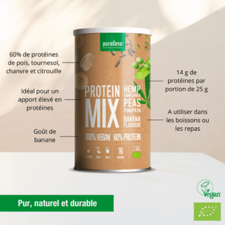 Plantaardig proteïnepoeder erwten banaansmaak