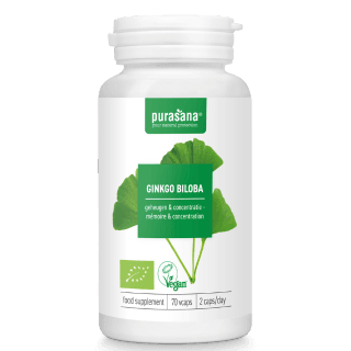 Ginkgo biloba vegan organic