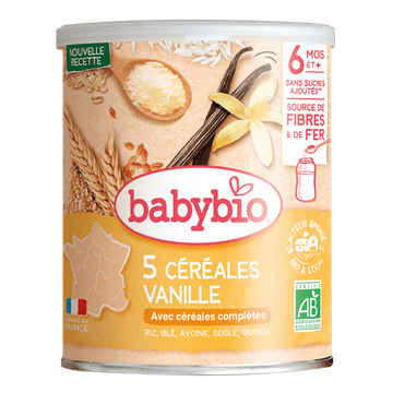 5 Céréales Vanille Dès 6 Mois BIO