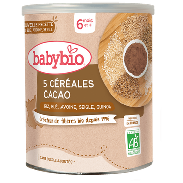 5 Céréales Cacao Dès 6 Mois BIO