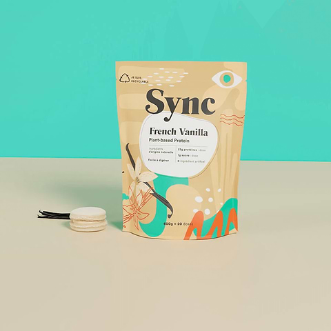 Vegan Protein Powder French Vanilla (77% Protein)