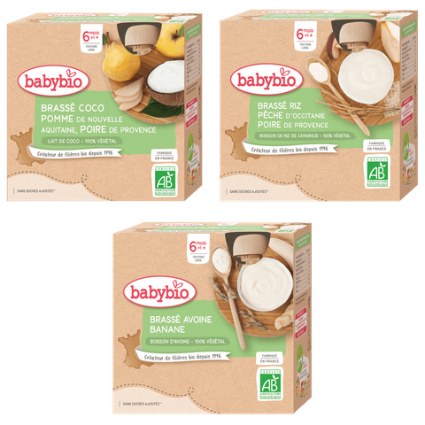 Pack Gouter Gourdes Brassé Végétal + 6 mois