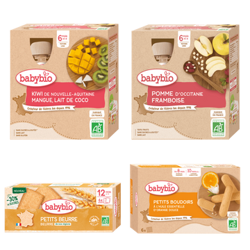 Pack Fruitige Snack Flessen Vanaf 12 Maanden BIO