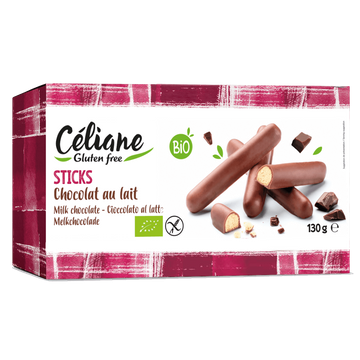 Glutenvrije Melk Chocolade Sticks BIO