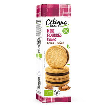 Glutenvrije Mini Koekjes Gevuld Met Cacao BIO