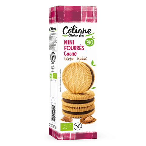 Glutenvrije Mini Koekjes Gevuld met Cacao