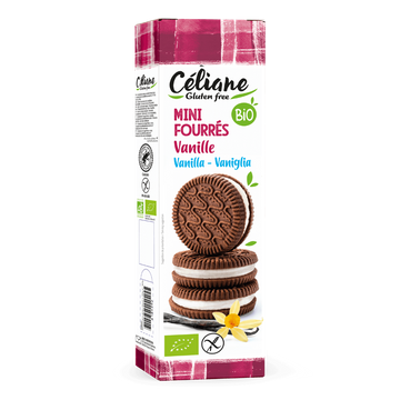 Glutenvrije Mini Koekjes Gevuld Met Vanille BIO