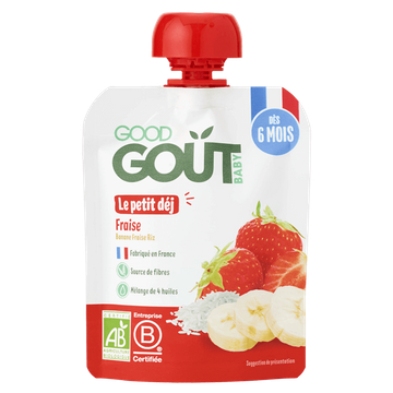 Petit Déjeuner Fraise Dès 6 Mois BIO