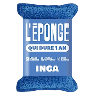 Blauwe krassende wasbare spons 