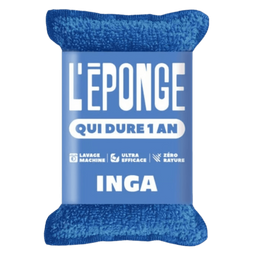 Eponge Lavable Grattante Bleue